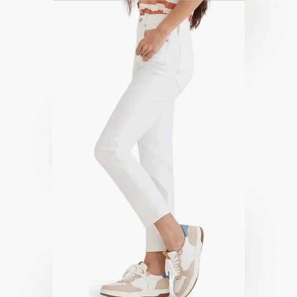 Madewell Curvy Perfect Vintage Jeans in White, Size 27 - Picture 3 of 12